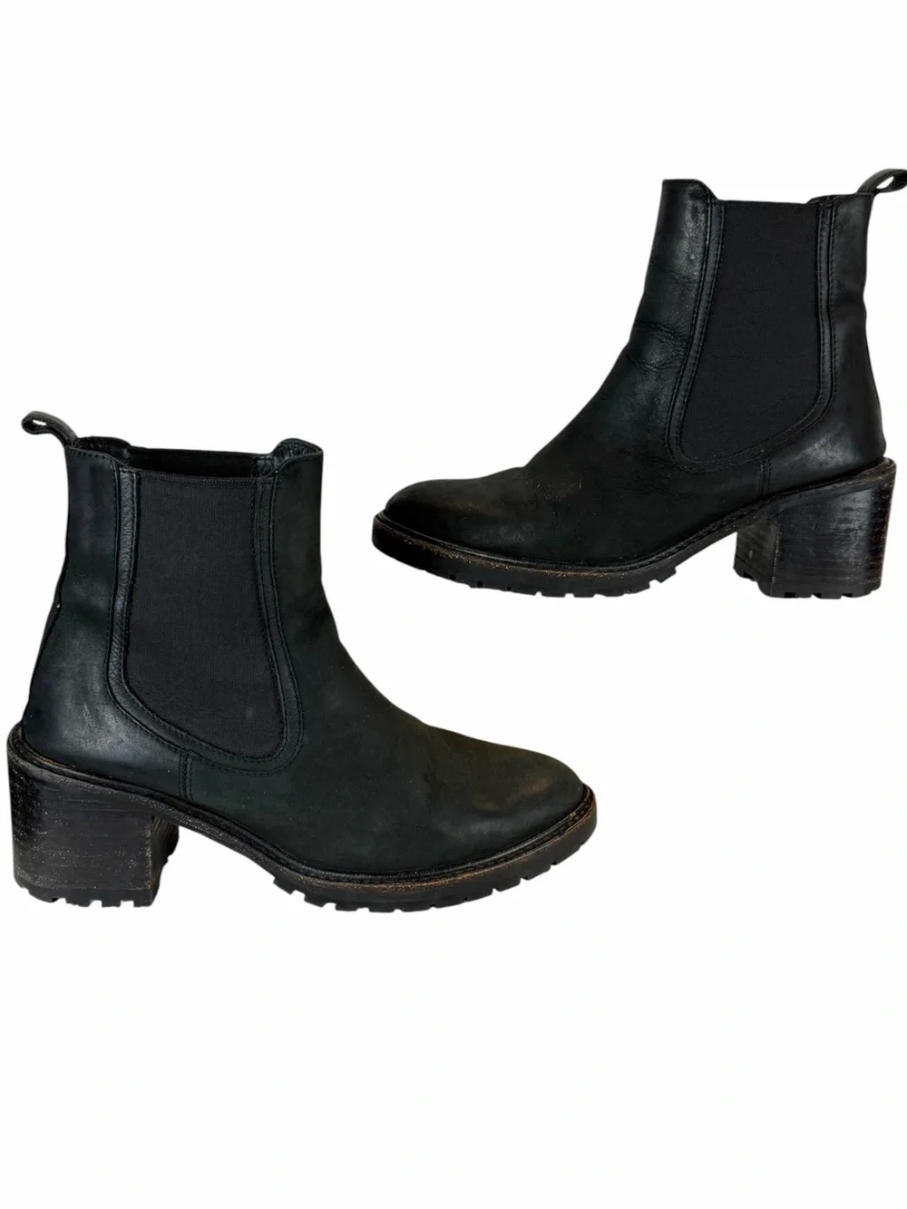 Thursday Boot Co Everyday Knockout Chelsea High Block Heel Water Resistant Boot